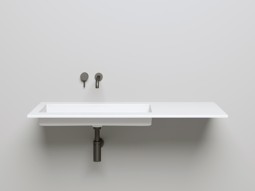 Раковина из искусственного камня S-Stone Salini MAREA 1802210M 70х40 встраиваемая цвет белый без отверстий под смеситель - фото 2